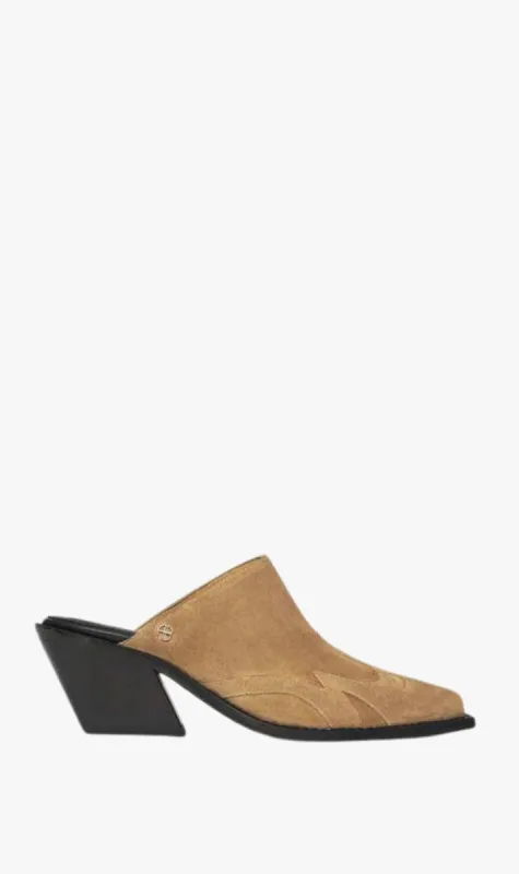 Anine Bing | Tania Mules - Camel sold by Sister & Co