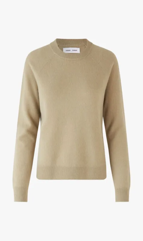 Samsoe Samsoe | Boston O-Neck - Silver Sage sold by Sister & Co