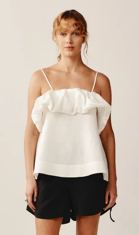 Marle | Fleur Top - Ivory sold by Sister & Co