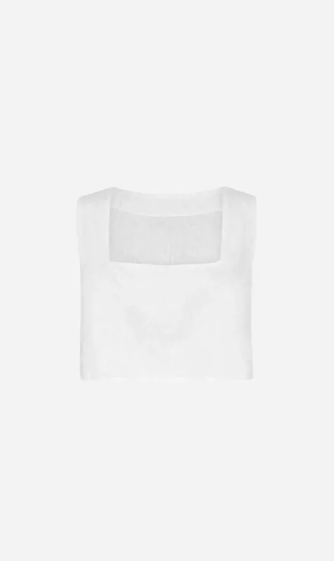 Posse | Alice Crop Top - Ivory sold by Sister & Co