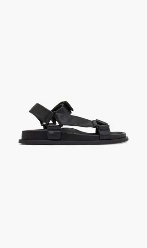 ST. AGNI | Padded Sportsu Sandal - Black sold by Sister & Co