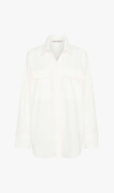 CAMILLA AND MARC | Hazel Oversized Shirt - White sold by Sister & Co