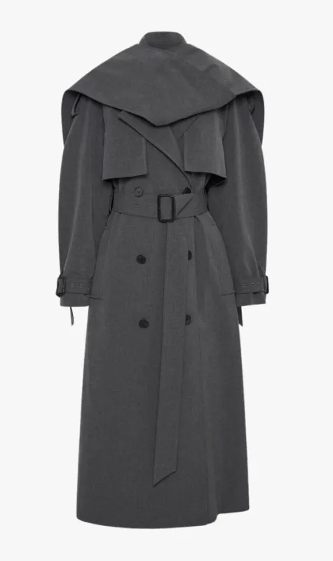 Camilla & Marc | Orla Tailored Trench Coat - Charcoal Marle sold by Sister & Co