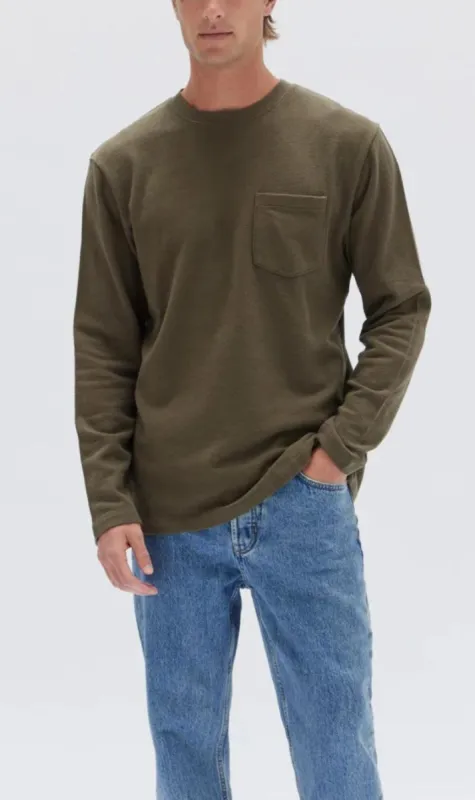 Assembly Label | Walter Long Sleeve Tee - Dark Olive sold by Sister & Co