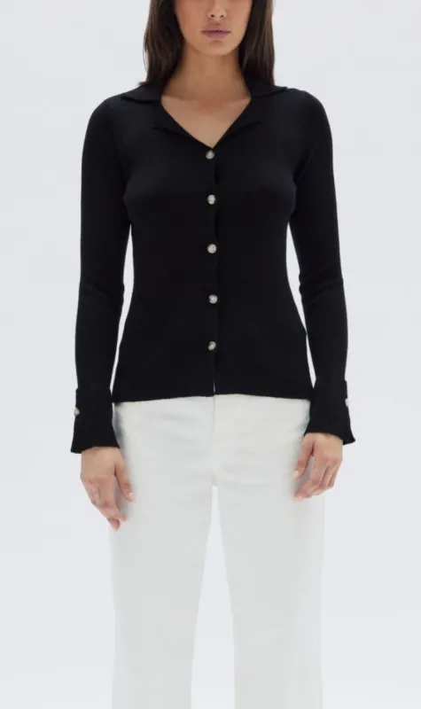 Assembly Label | Anala Knit Shirt - Black made by Assembly Label