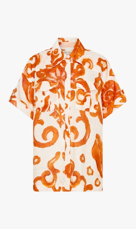 Kate Ford | Elis Oversized Tee - Orange sold by Sister & Co