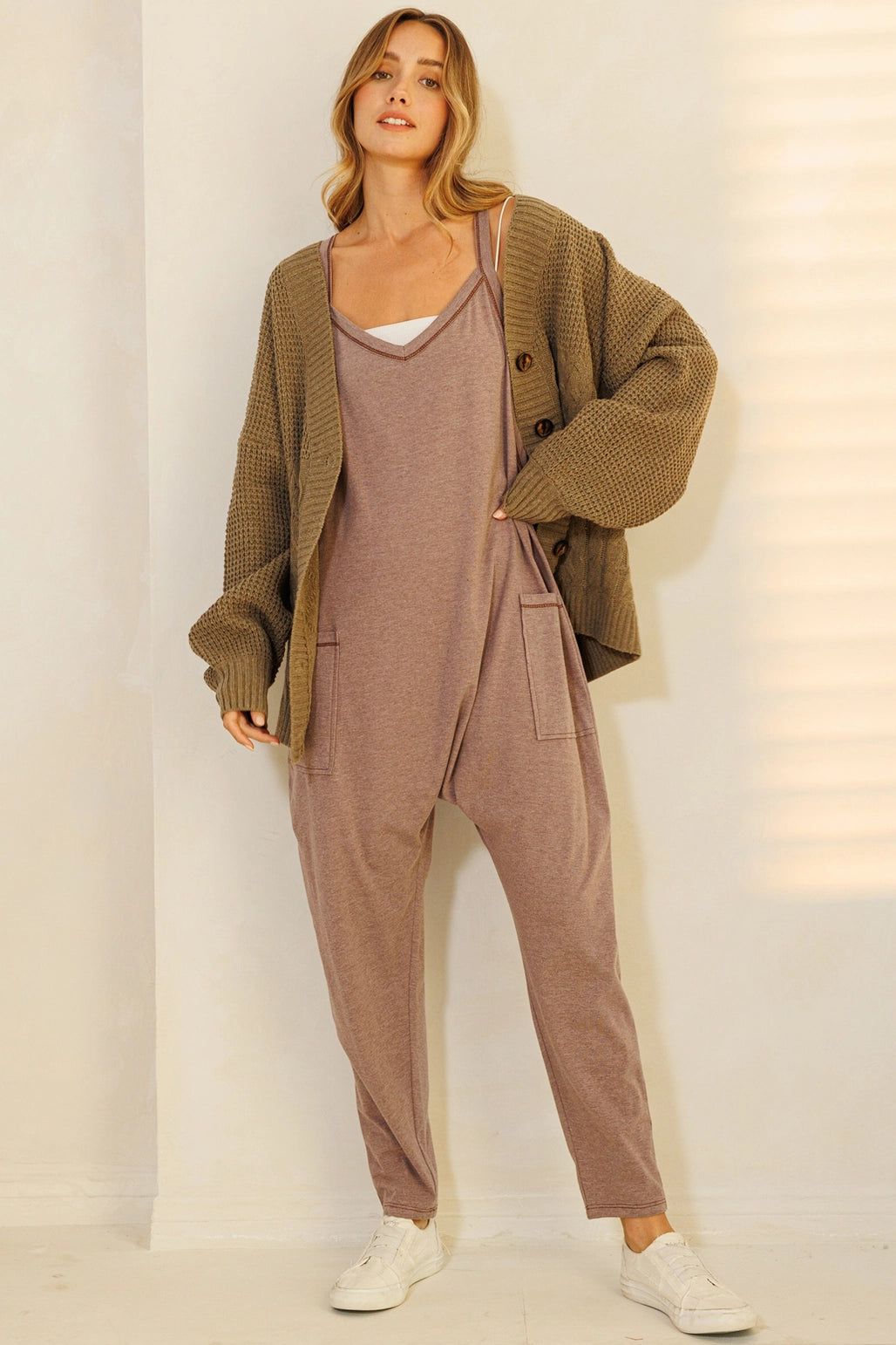 Shelly Harem Jumpsuit | Brown sold by Bella Chic product image thumbnail 2