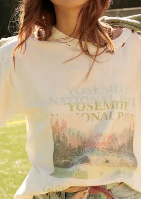 Yosemite Oversized Drop Shoulder Graphic Tee sold by Bella Chic product image thumbnail 4
