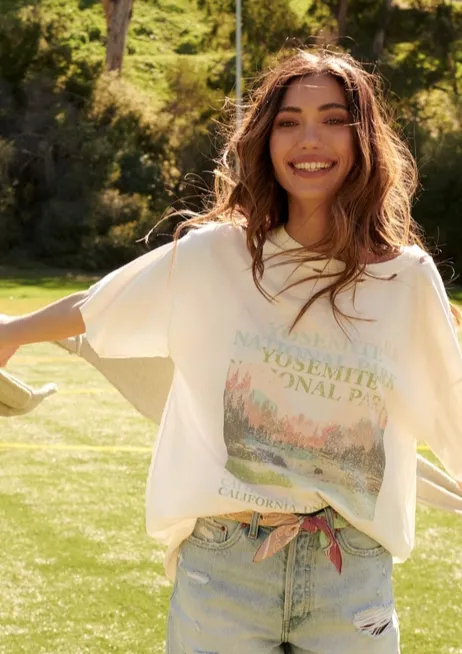 Yosemite Oversized Drop Shoulder Graphic Tee sold by Bella Chic product image thumbnail 3