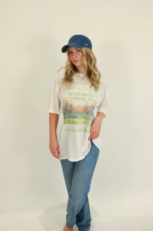 Yosemite Oversized Drop Shoulder Graphic Tee sold by Bella Chic