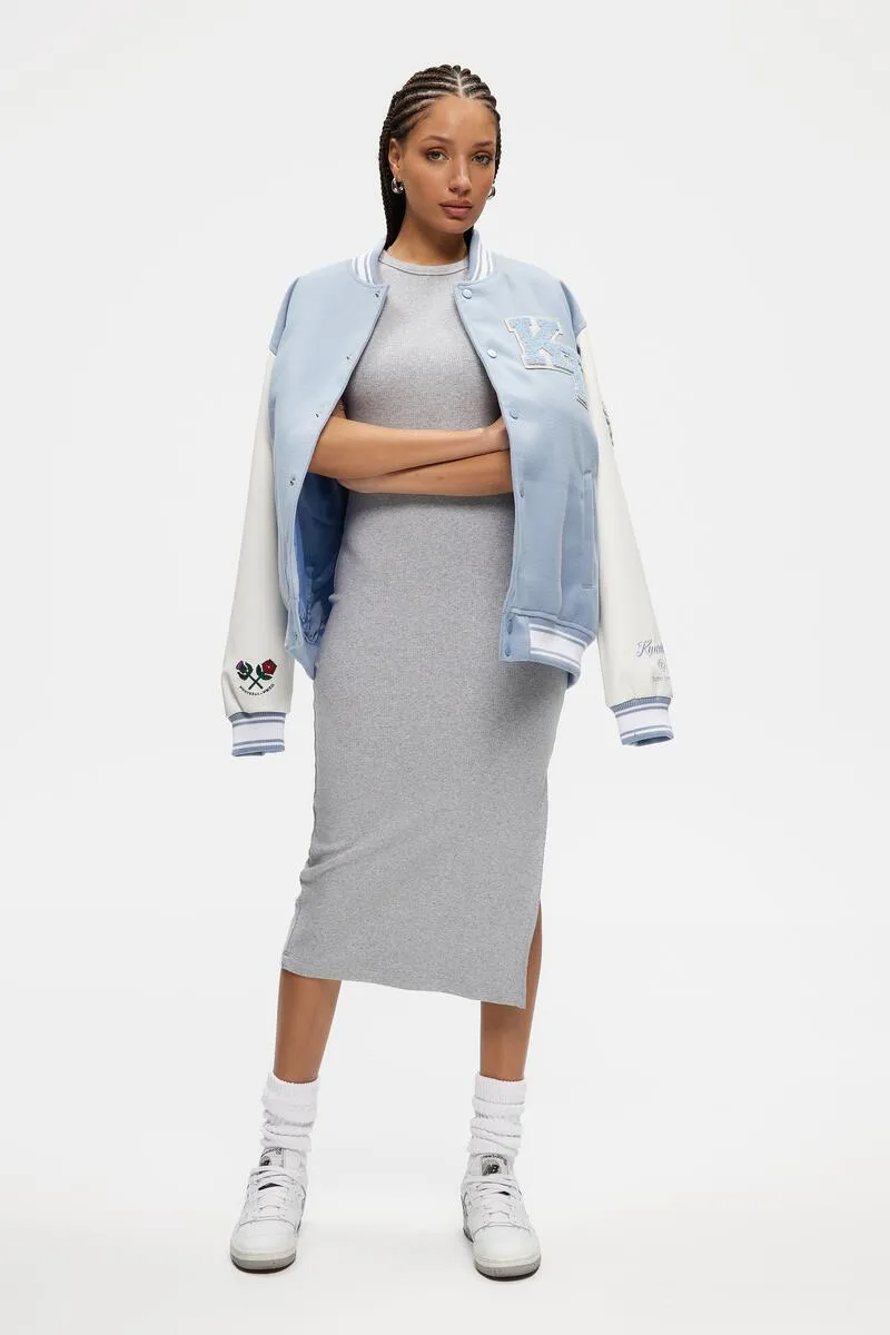 Ribbed Halter Dress | Heather Grey sold by Bella Chic product image thumbnail 4