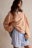 Classic Striped Crew | Latte Crew sold by Bella Chic