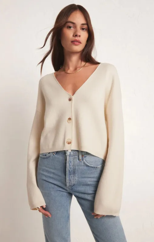 Estelle Cardigan | Sandstone sold by Bella Chic
