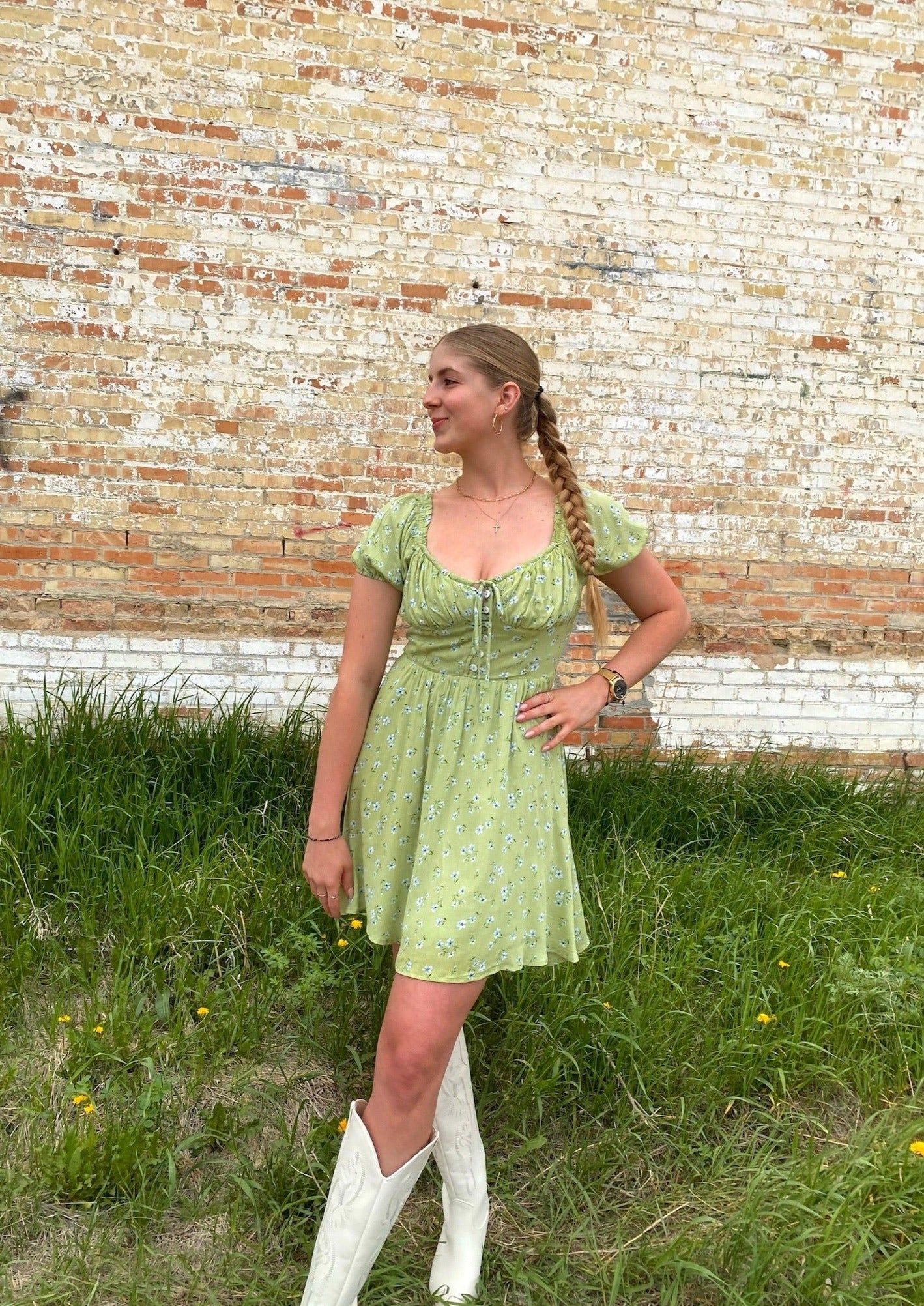 California Girl Mini Dress | Sage sold by Bella Chic product image thumbnail 3