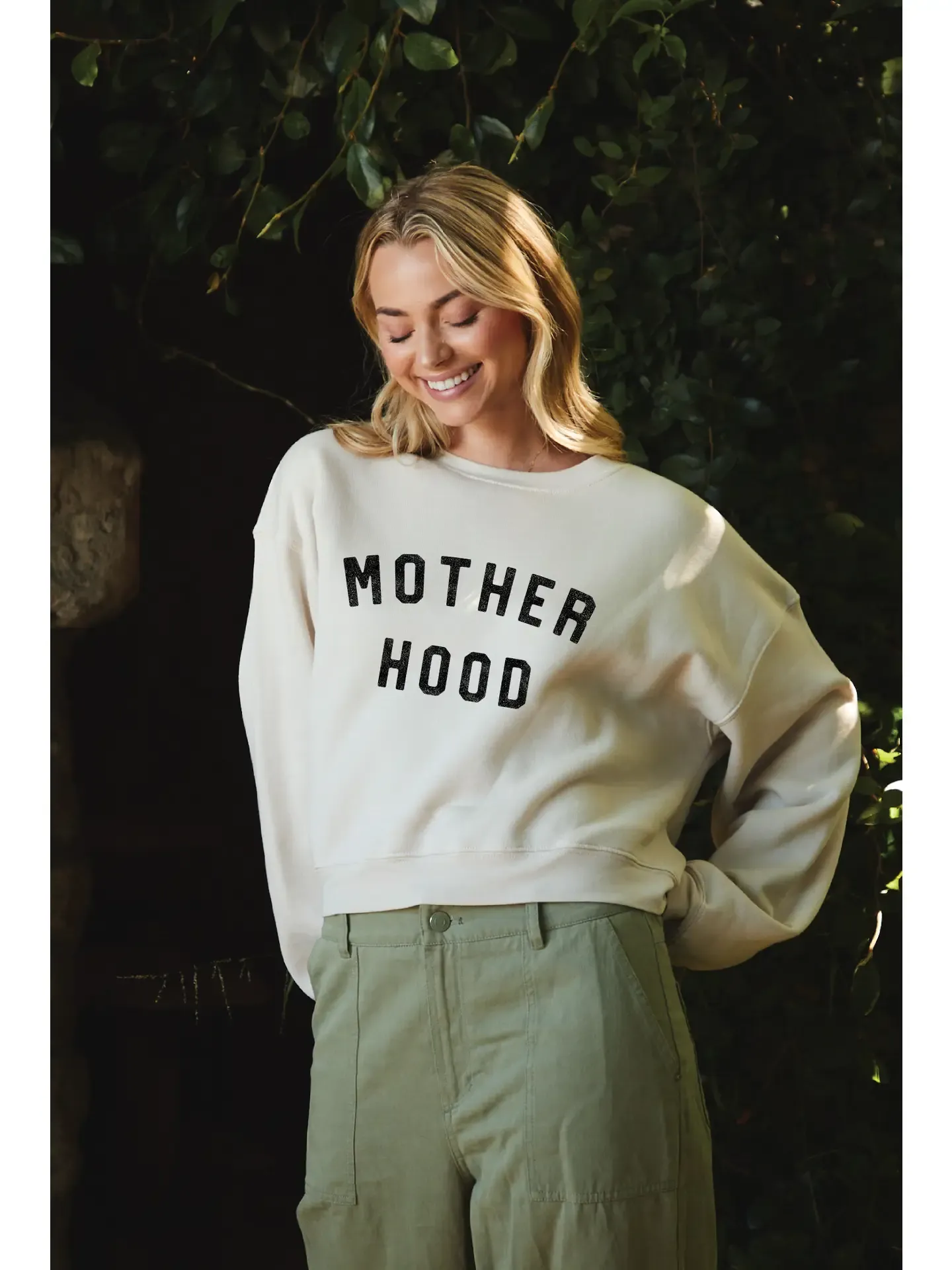 Motherhood Mid Graphic Sweatshirt | Heather Dust sold by Bella Chic