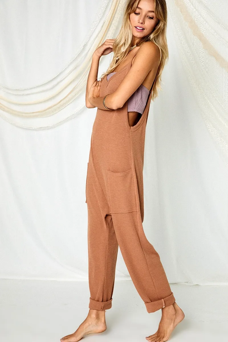 Bella Harem Onesie | Waffle | Camel sold by Bella Chic product image thumbnail 4
