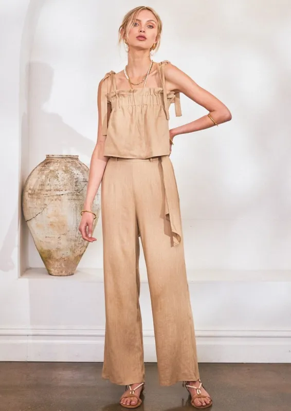 Lost in Lunar Tahani Pants | Mocha sold by Bella Chic