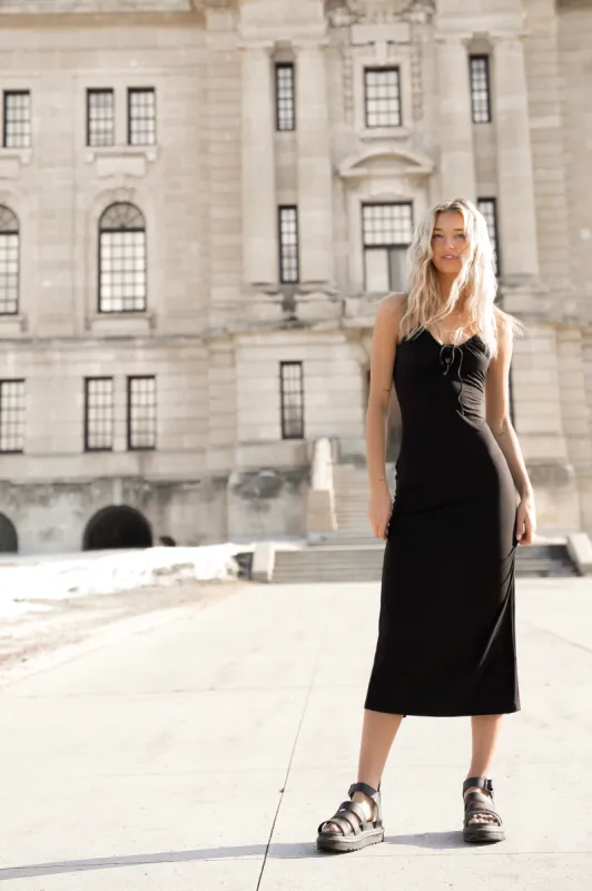 Melinda Maxi Dress | Black sold by Bella Chic