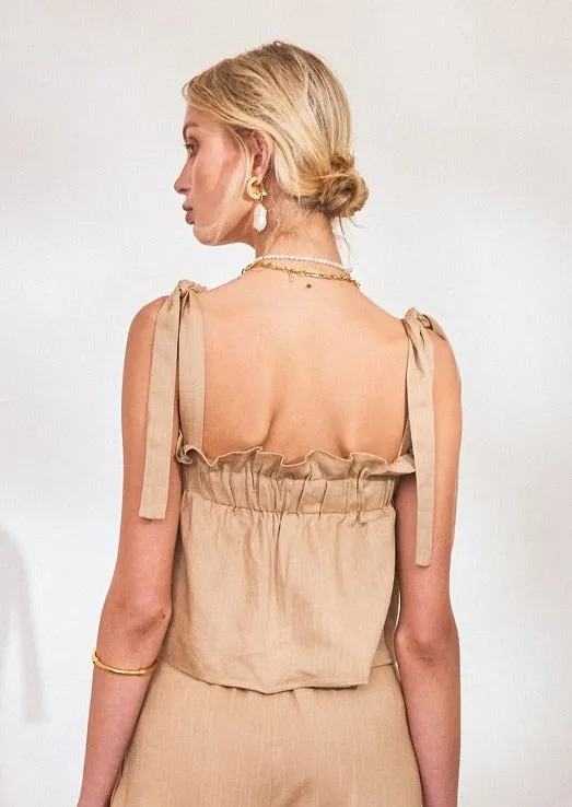 Lost in Lunar Monroe Top | Mocha sold by Bella Chic product image thumbnail 3