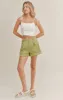 Lillie Tie Strap Crop Top | White sold by Bella Chic