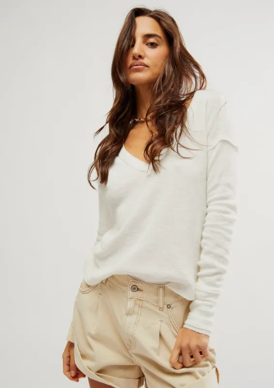 Sail Away LS Solid | Ivory sold by Bella Chic