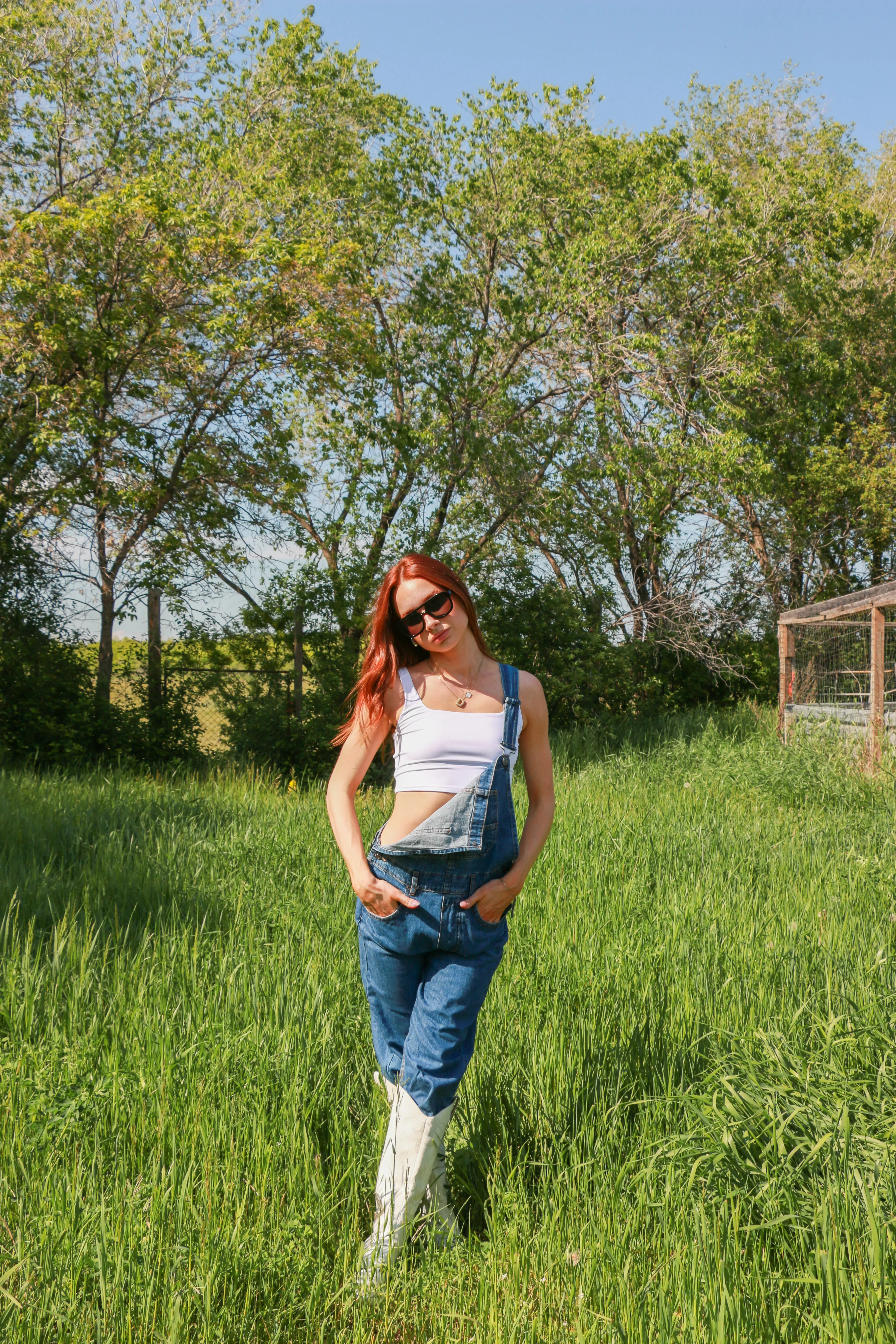 We The Free Ziggy Denim Overalls | Sapphire Blue sold by Bella Chic