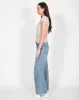 Ribbed Fitted T-Shirt | Oyster sold by Bella Chic