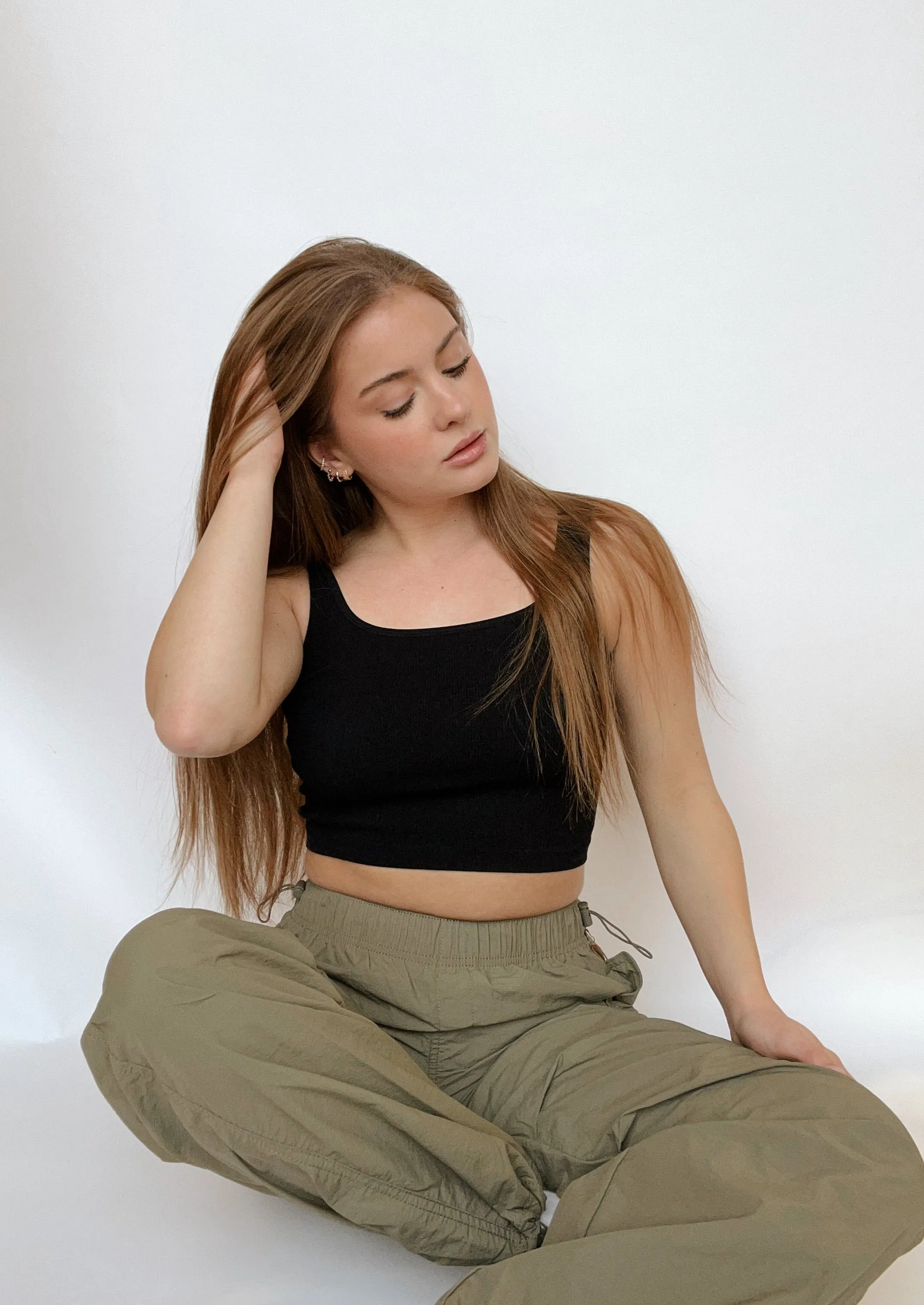The Tessa Parachute Pant | Olive sold by Bella Chic product image thumbnail 5