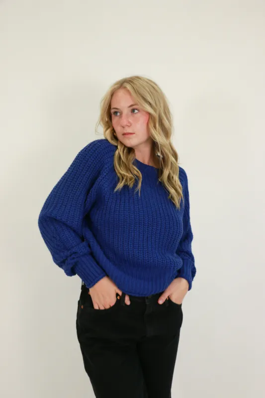 Hifza Long Raglan Sleeve Crew Neck | Cosmic sold by Bella Chic