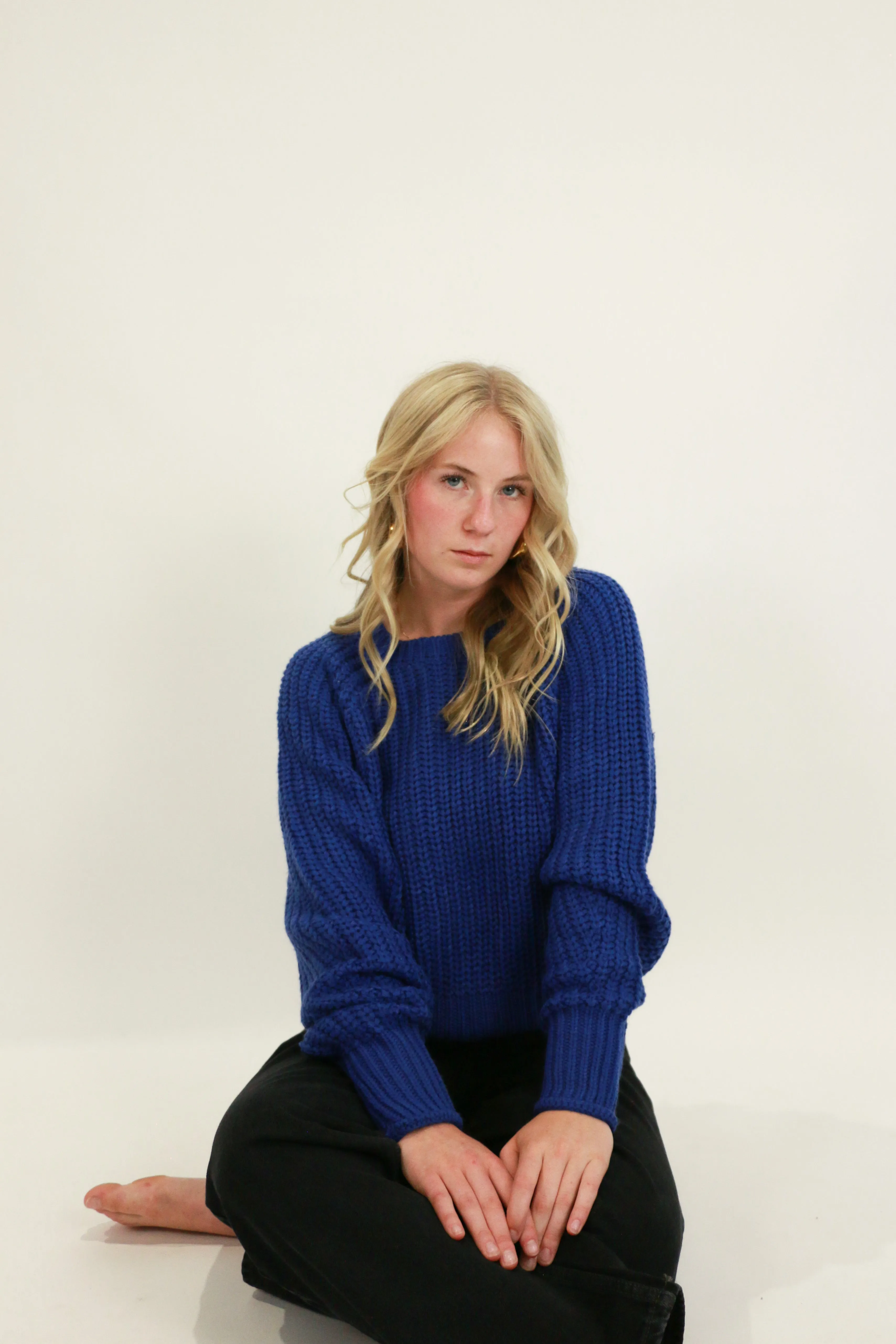 Hifza Long Raglan Sleeve Crew Neck | Cosmic sold by Bella Chic product image thumbnail 2