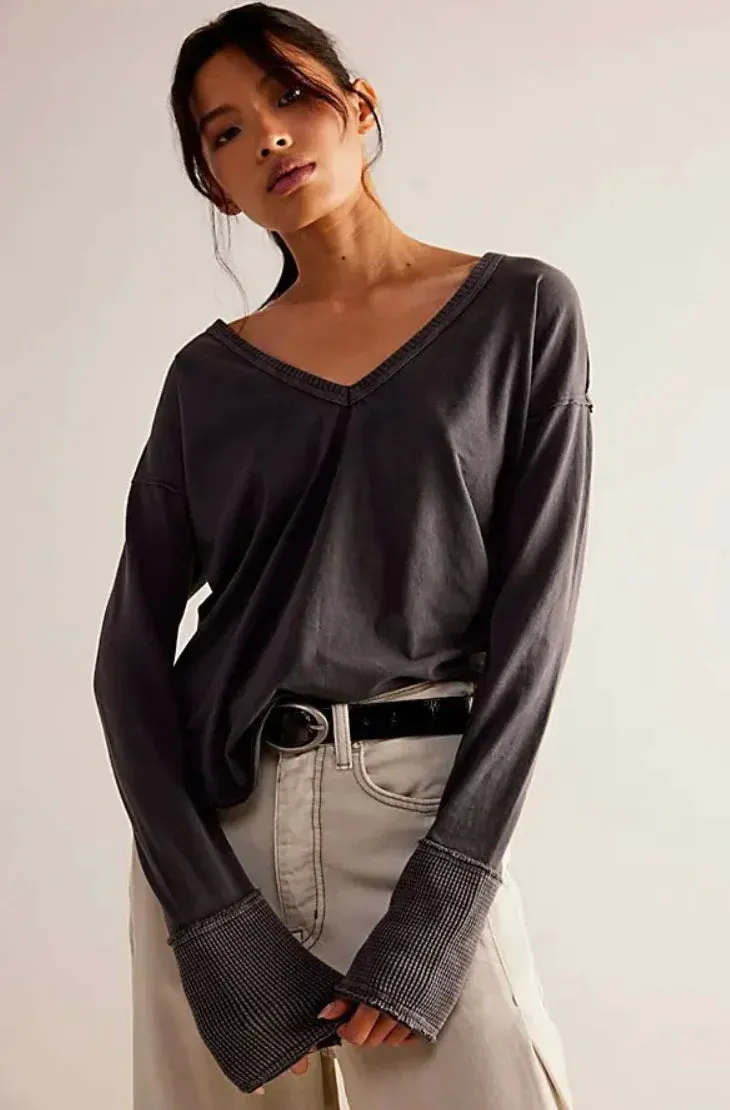 We The Free Sail Away Long Sleeve Tee sold by Bella Chic