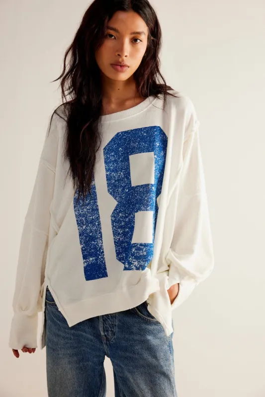 We The Free Graphic Camden Pullover | Ivory Combo sold by Bella Chic