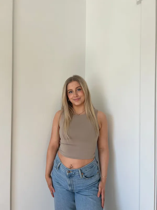 Roxanna Crew Neck Tank | Nomad sold by Bella Chic