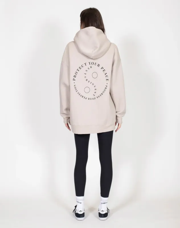 The "PROTECT YOUR PEACE" Big Sister Hoodie | Oyster sold by Bella Chic
