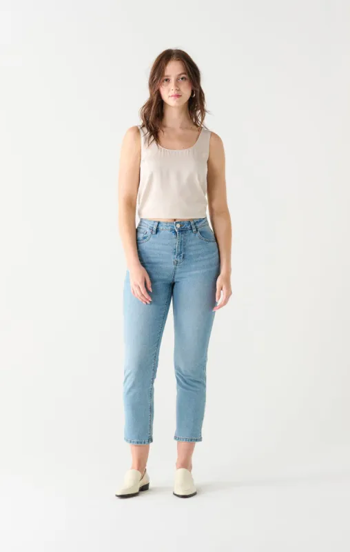 Kim Relaxed Straight Jean | Vintage Light Wash sold by Bella Chic