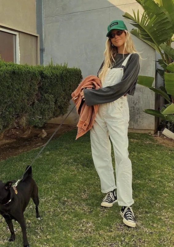 Ziggy Denim Overall | Bleach Bloom sold by Bella Chic