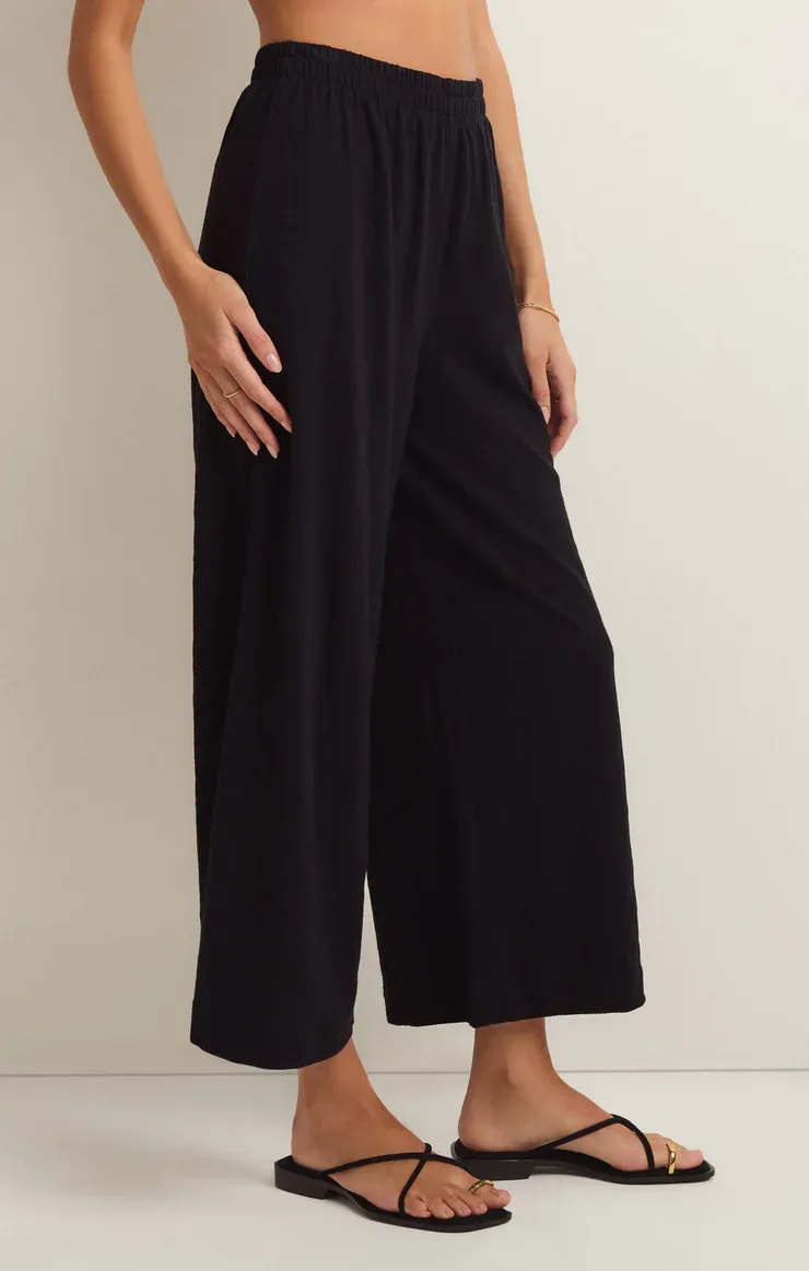 Scout Textured Slub Pant | Black sold by Bella Chic product image thumbnail 4
