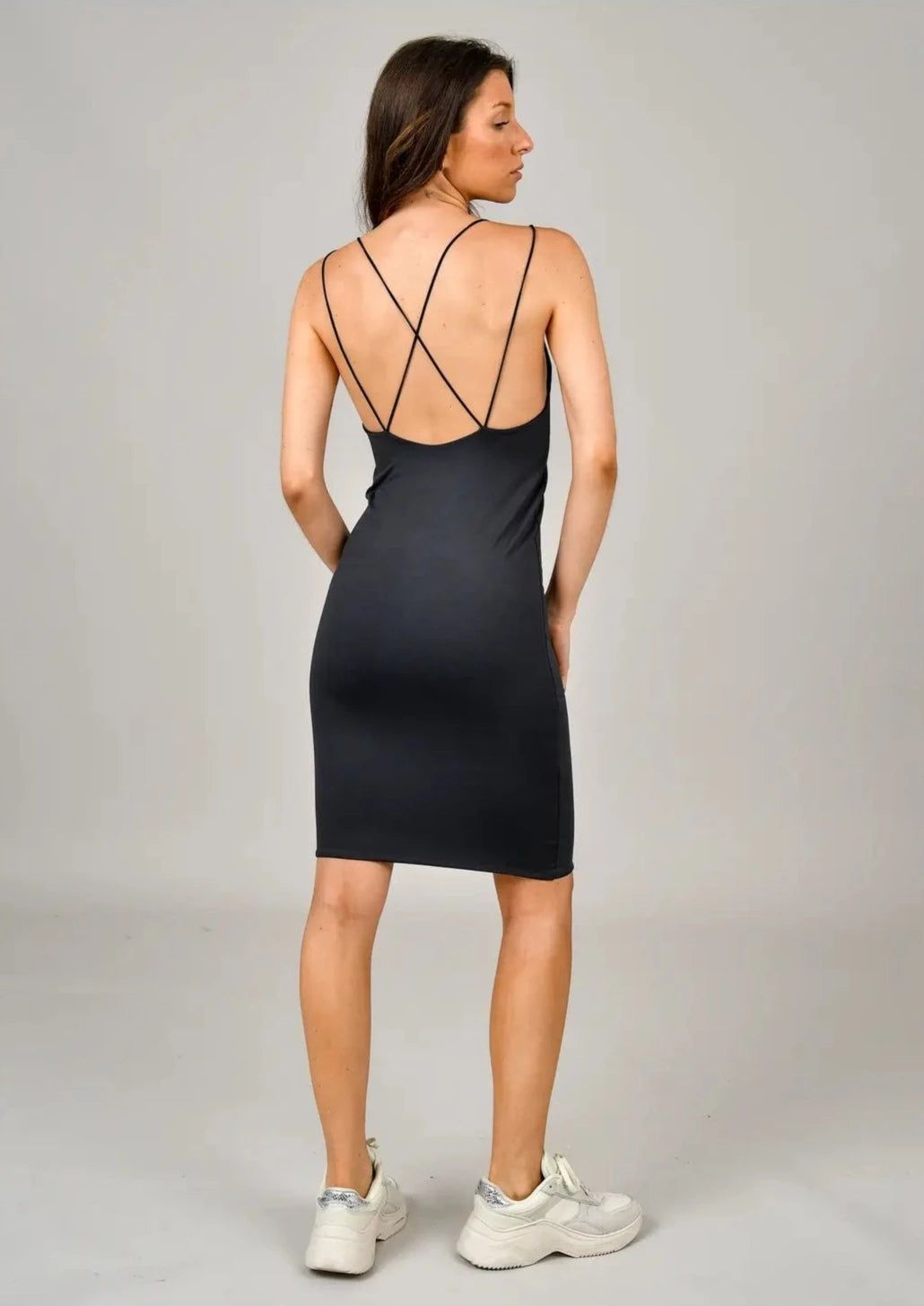 Second Skin Rosa Strappy Dress | Sunny Lime sold by Bella Chic product image thumbnail 5