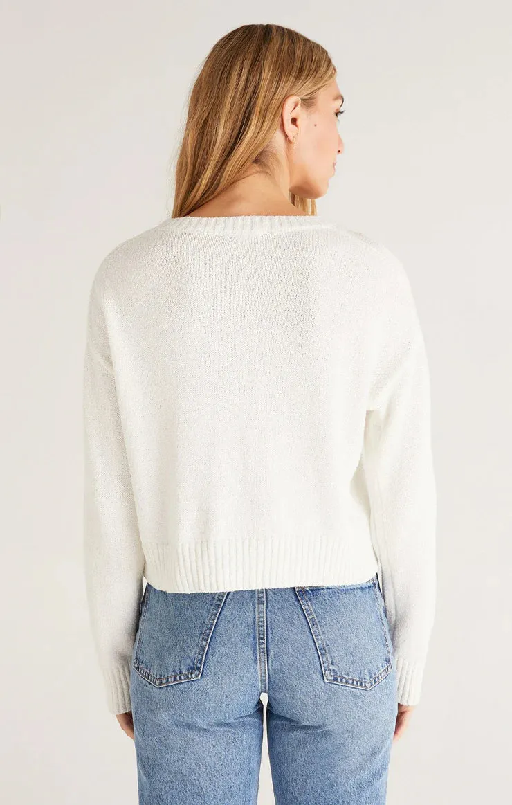 Beach Sweater | White sold by Bella Chic product image thumbnail 4