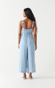 Tencel Jumpsuit | Blue Wash sold by Bella Chic