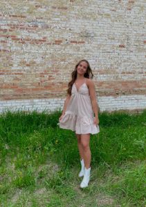 Larrow Dress | Cream sold by Bella Chic