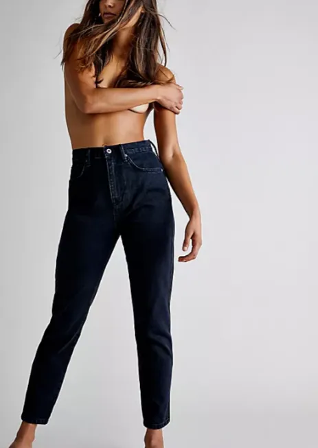 Free People Stovepipe Jeans | Black sold by Bella Chic