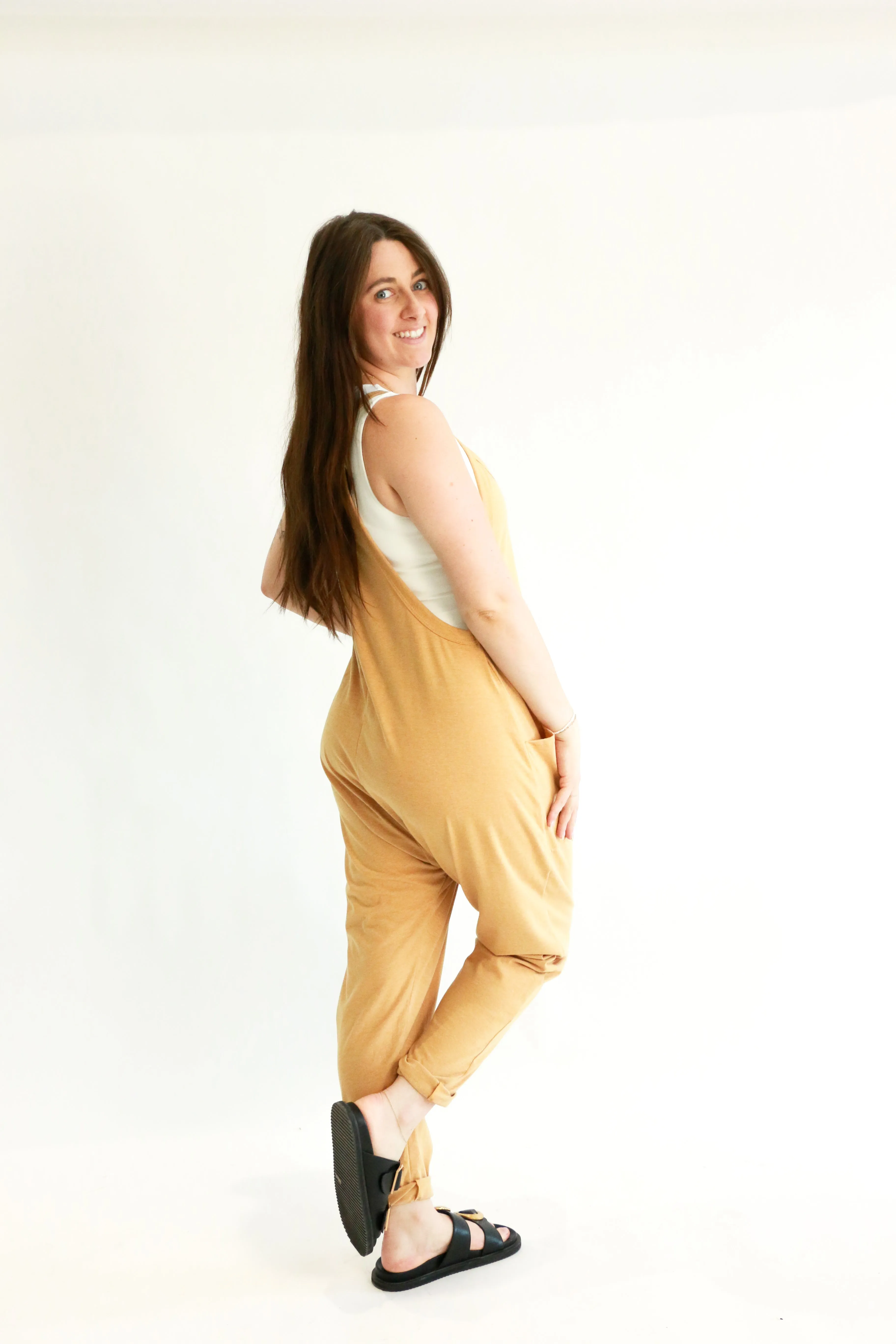 Bella Harem Onesie | Solid | Mustard sold by Bella Chic product image thumbnail 2