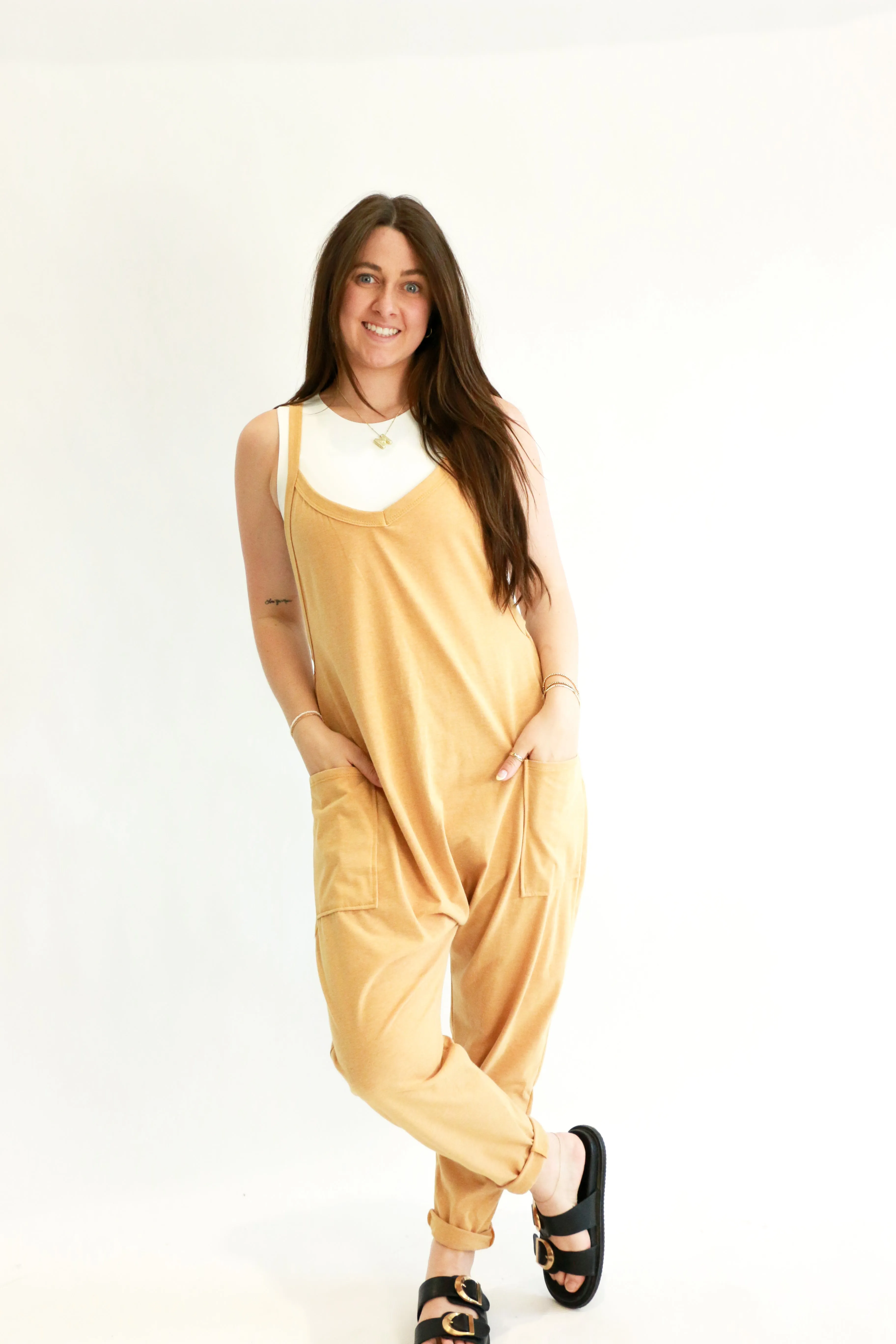 Bella Harem Onesie | Solid | Mustard sold by Bella Chic product image thumbnail 3