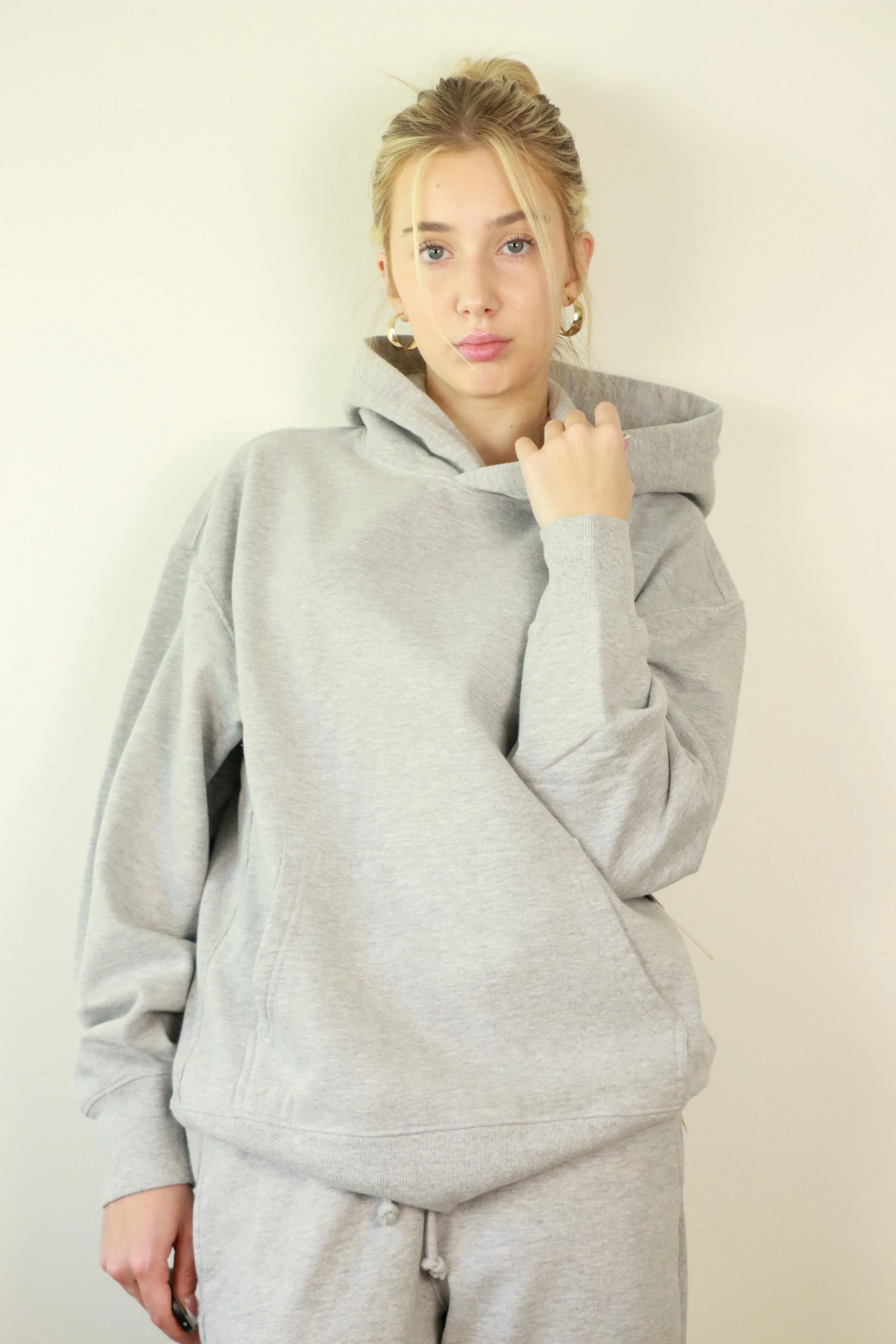 Helenna Pullover Hoodie | Heather Grey sold by Bella Chic product image thumbnail 3