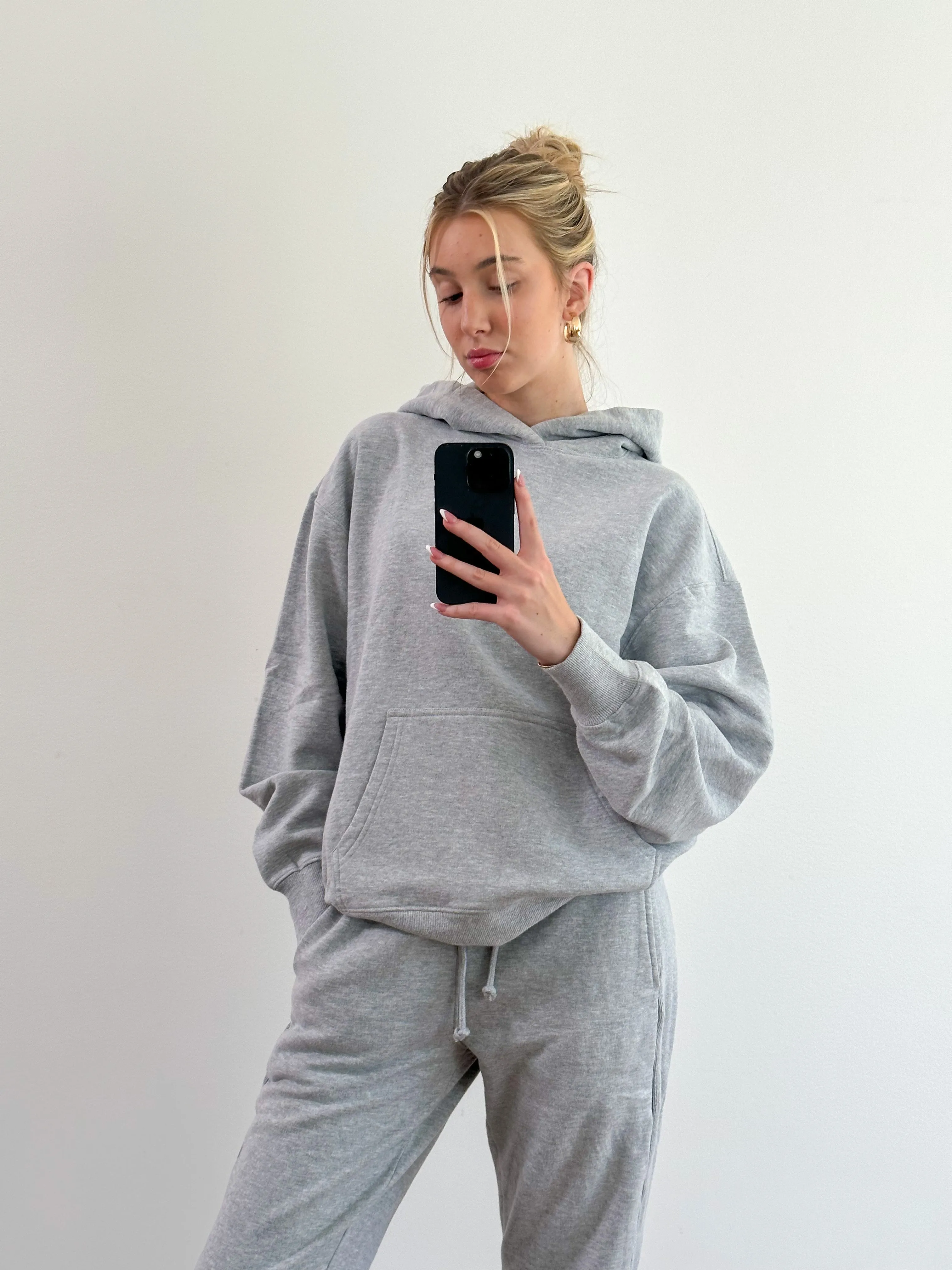 Helenna Pullover Hoodie | Heather Grey sold by Bella Chic product image thumbnail 2
