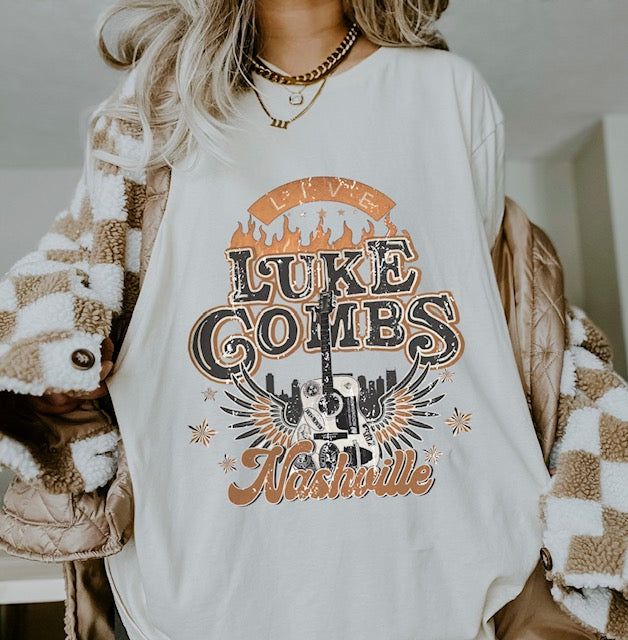 Luke Combs Graphic Tee sold by Bella Chic