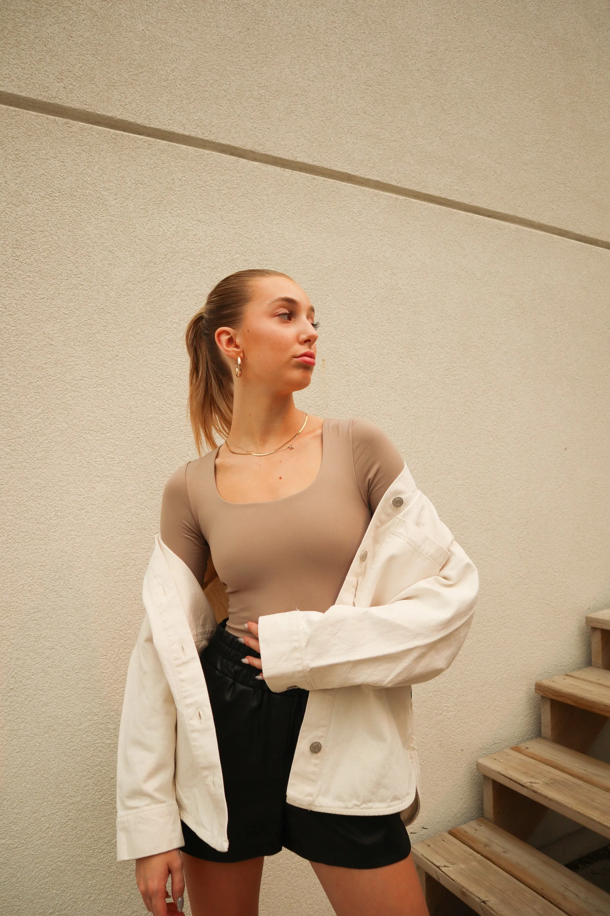 Mariana U Neck Long Sleeve Bodysuit | Nomad sold by Bella Chic product image thumbnail 3