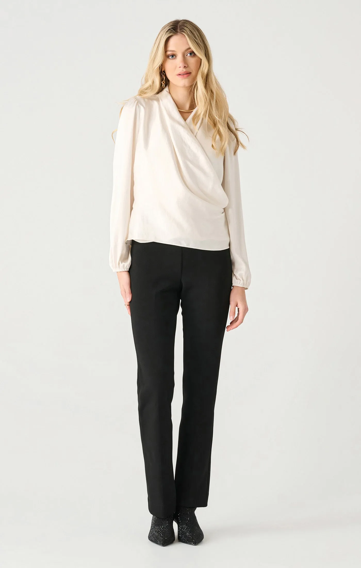 Soft Wrap Blouse | Pearl sold by Bella Chic product image thumbnail 3