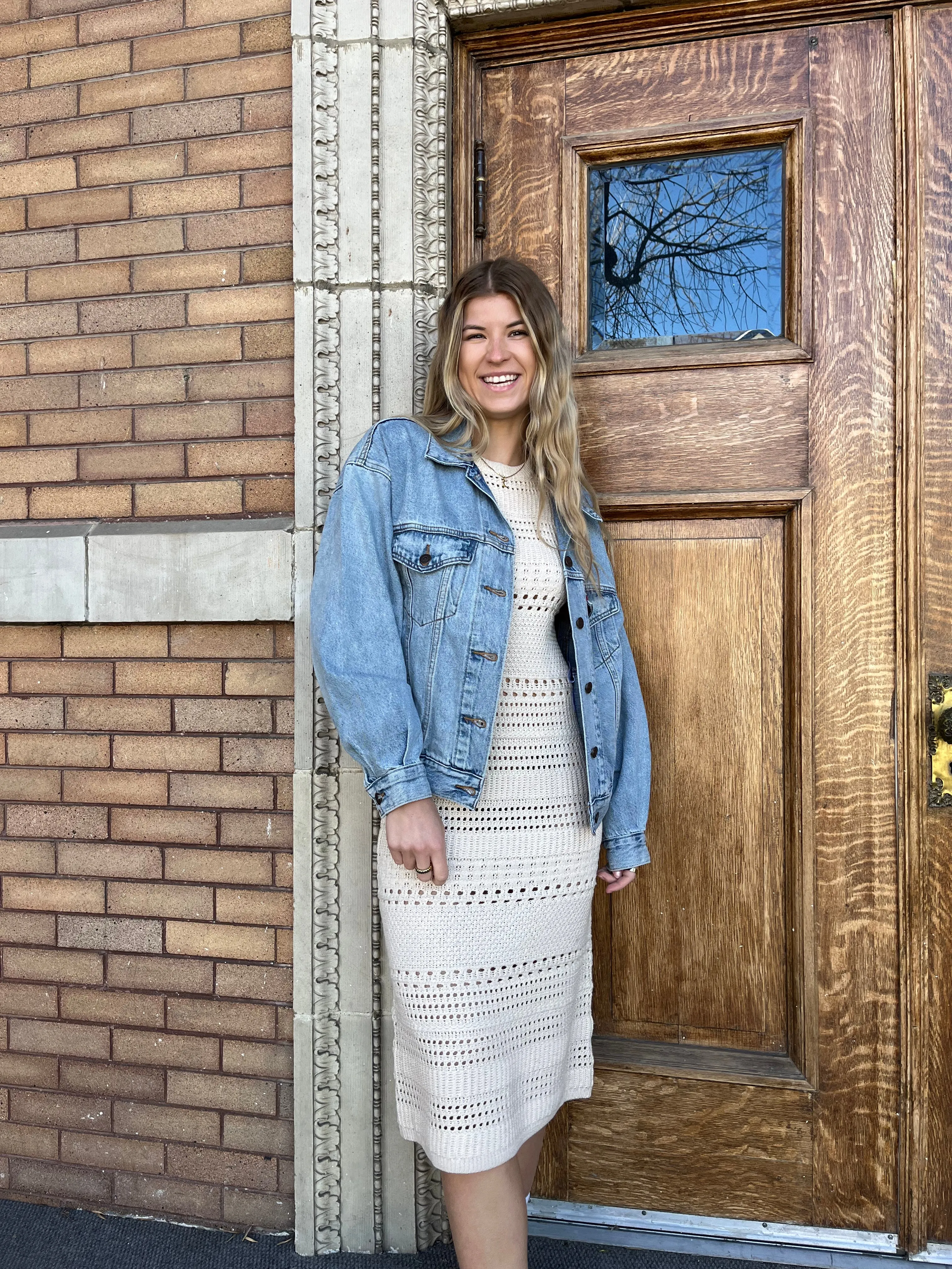 Dixie Sleeveless Crew Neck Dress | Neutral sold by Bella Chic product image thumbnail 2